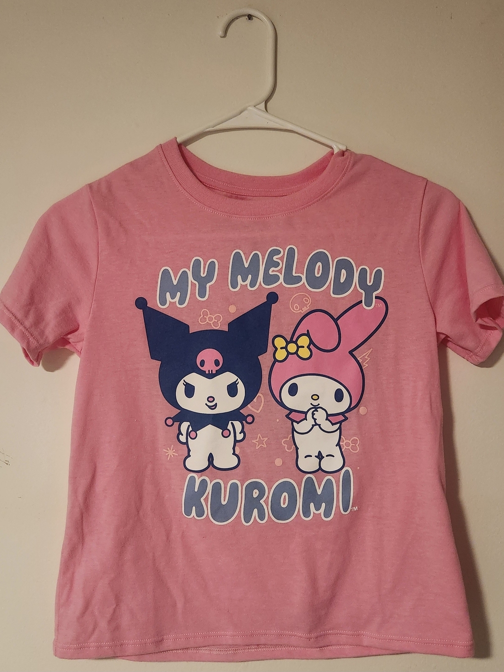 My Melody & Kuromi Pink Kids T-Shirt Size Large (10/12) NWOT